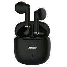 AURICOLARE ATLANTIS SMARTIX TWS SM60-FI9-B BT v5.3 custodia con funzione di ricarica include battery bank da 300mA Nero-0