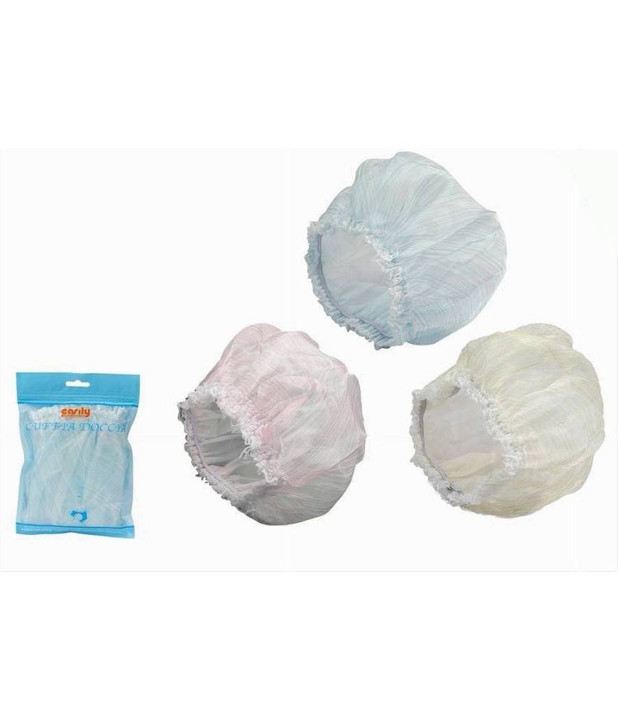 Set 2pz Cuffie Cuffia Per Doccia Bagno Elastico Protegge Capelli Colorati 59707 --1