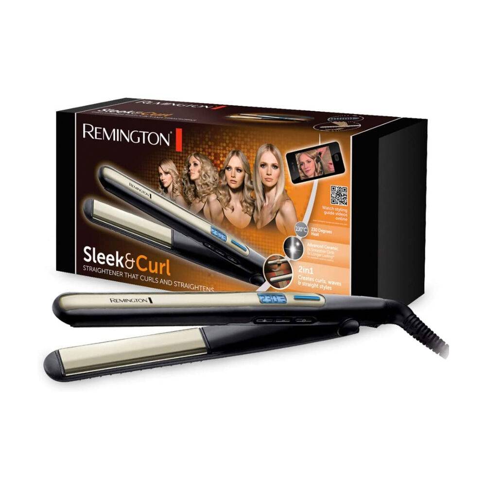 Remington S6500 messa in piega Piastra per capelli Caldo Nero 2,5 m-1