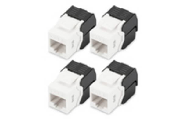 Digitus Modulo CAT 6 Keystone, non schermato - 4 pezzi (DIGITUS Keystone Jack Cat6/RJ45->LSA u)