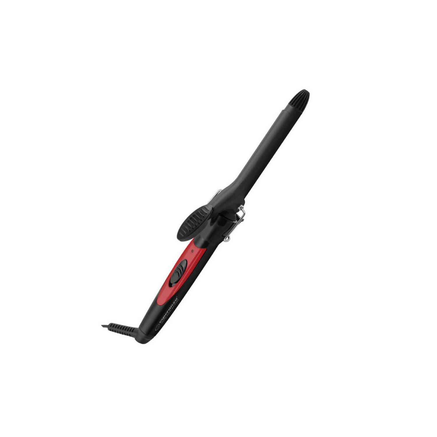 Ferro arricciacapelli nero e rosso - Ferro arricciacapelli da 16 mm per ricci perfetti-0