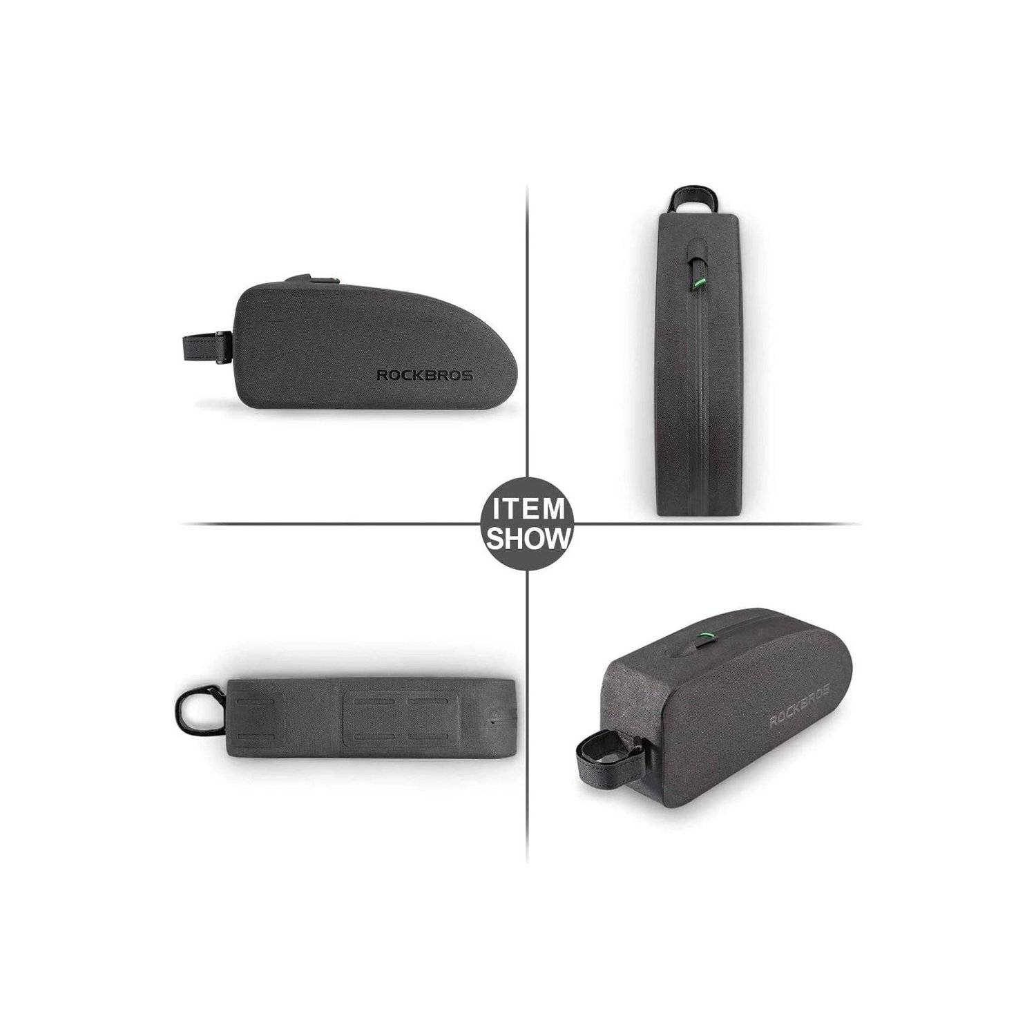 Borsa da telaio per bicicletta impermeabile 1,6 l - nera capacità 1,6 l-1