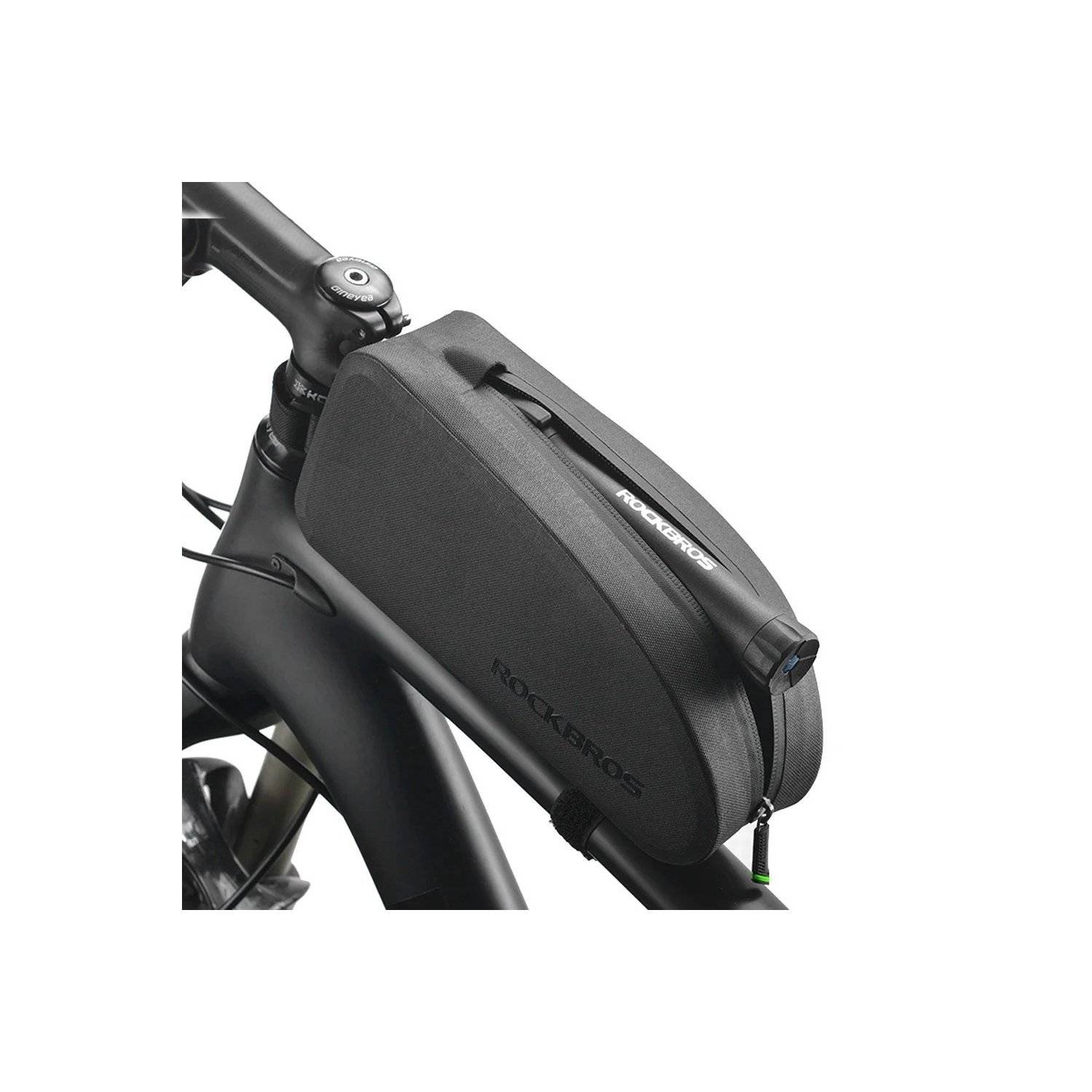 Borsa da telaio per bicicletta impermeabile 1,6 l - nera capacità 1,6 l-2