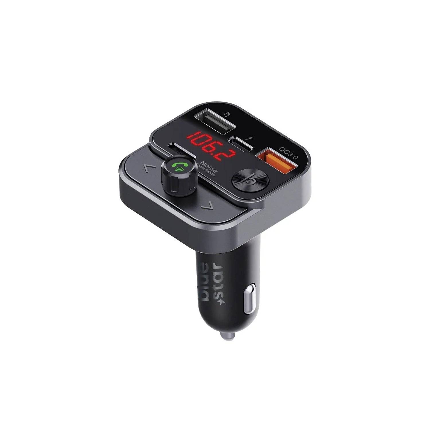 Adattatore audio per presa accendisigari - trasmettitore FM QC3.0 30W AutoStream BT84B nero-0