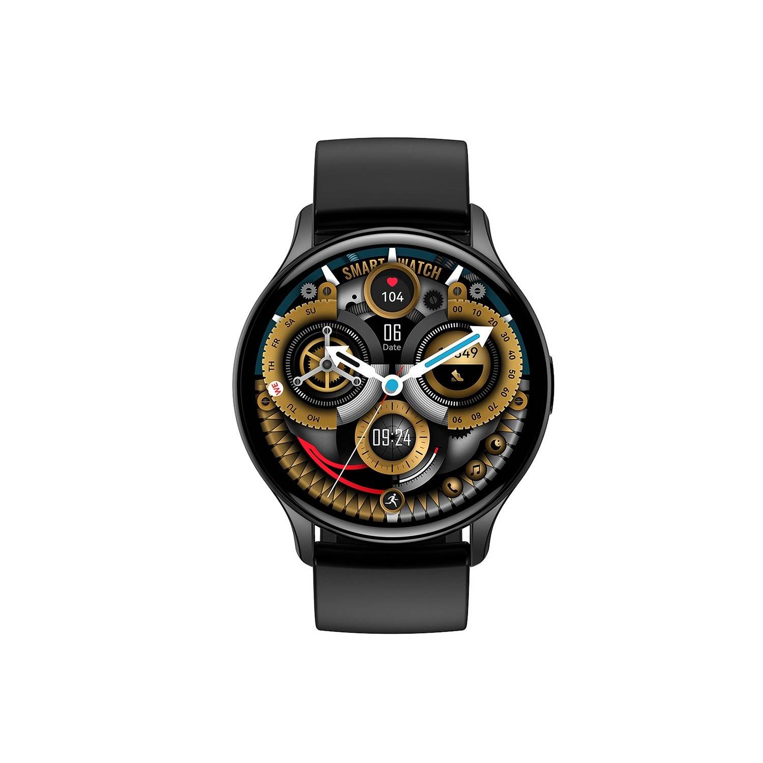 Smartwatch J5 Amoled nero - Schermo HD - Orologio sportivo intelligente-0