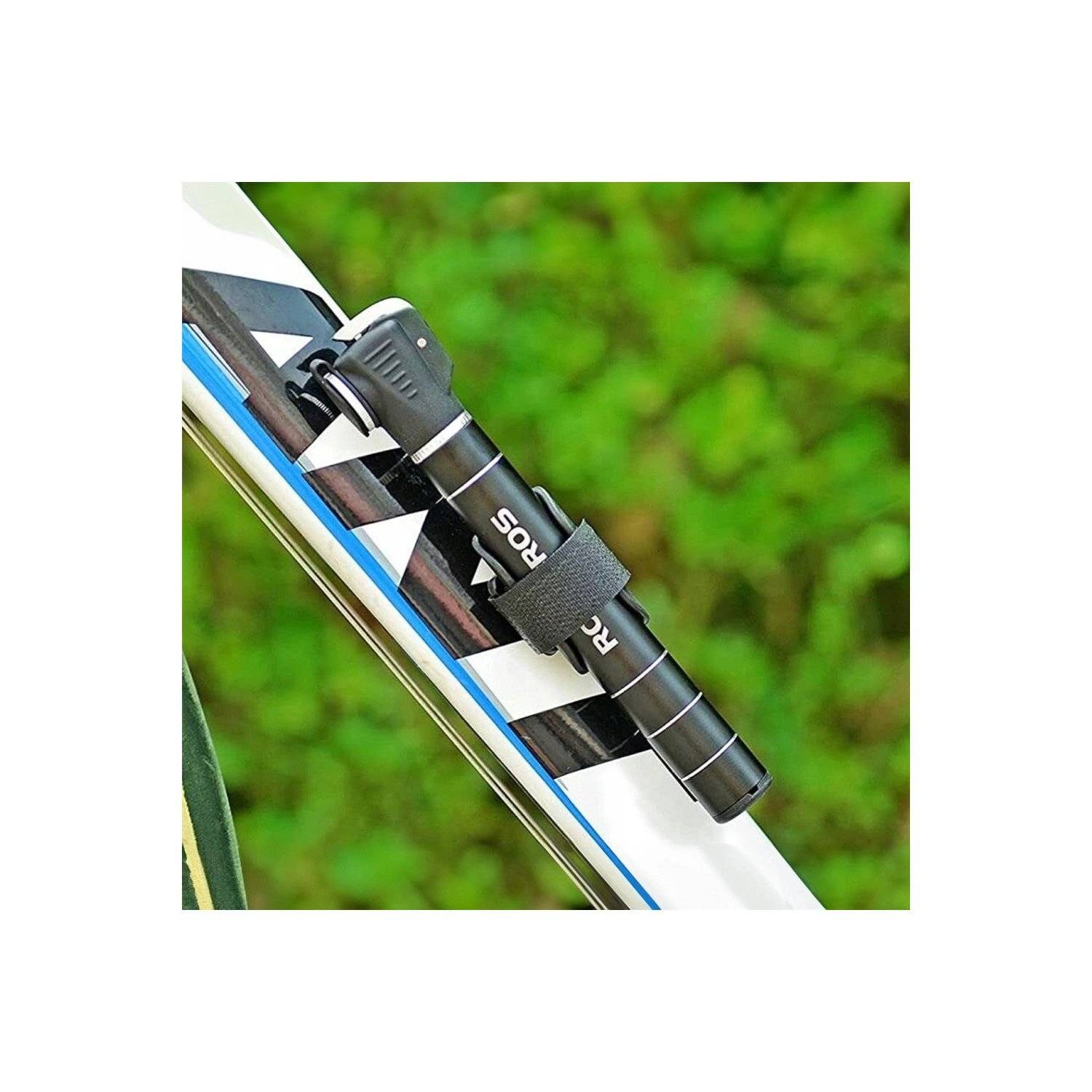 Pratica pompa da montare sulla bicicletta - Pompa da bicicletta JG-1040B piccola – nera-2
