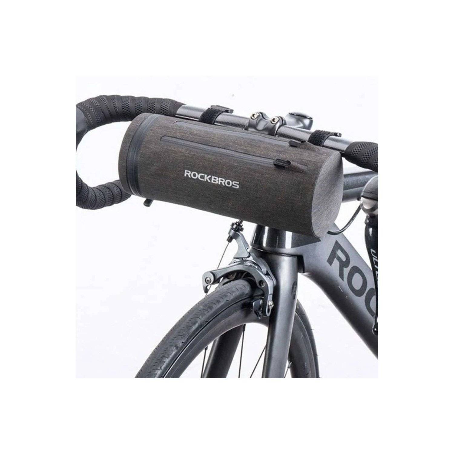 Borsa per volante da bicicletta con capacità di 2 litri - borsa da manubrio impermeabile - nera-0