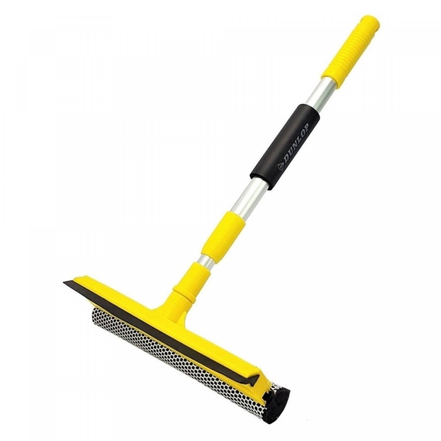 Tergivetro Dunlop con impugnatura regolabile in colore giallo Tergivetro con manico telescopico-0