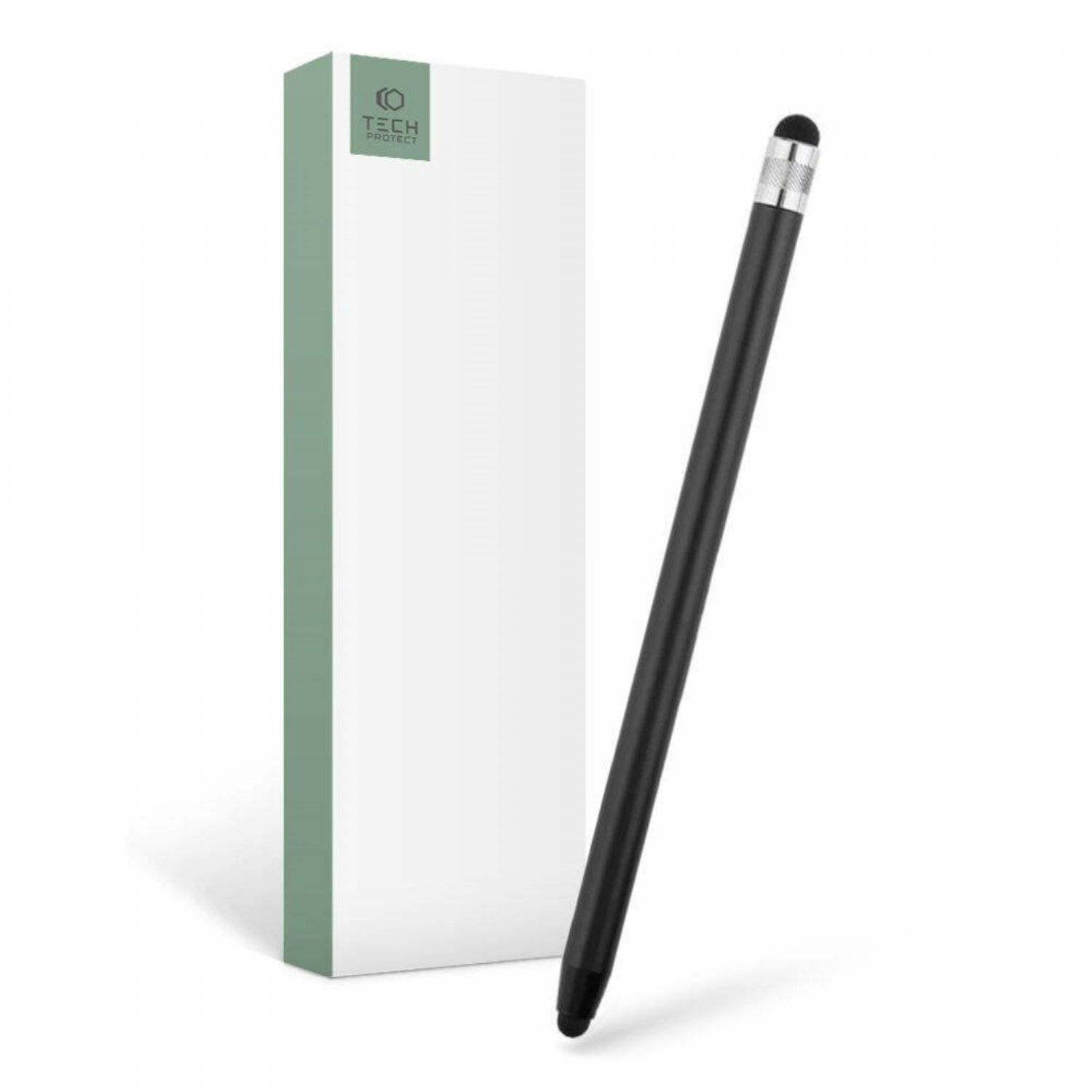 Penna stilo touchscreen per telefoni cellulari, laptop, tablet, penna universale, nera-1