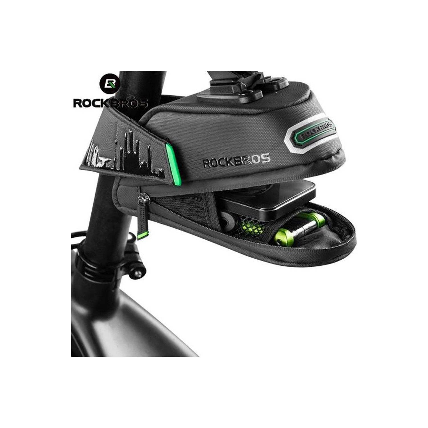 Borsa da bicicletta sottosella - Nera C27-1 - Capacità 1,5 l-3