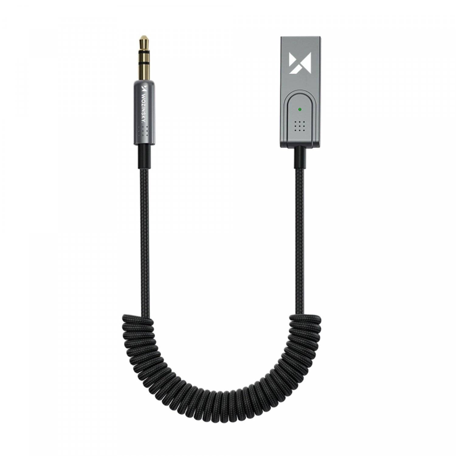 Adattatore audio Bluetooth 5.3/ricevitore audio AUX in nero portata 10 m-0