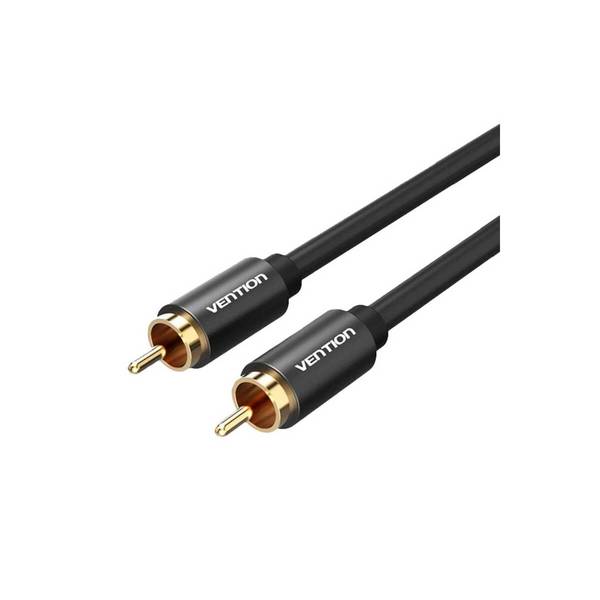 Cavo audio 1m metallo nero realizzato in lega di alluminio PVC