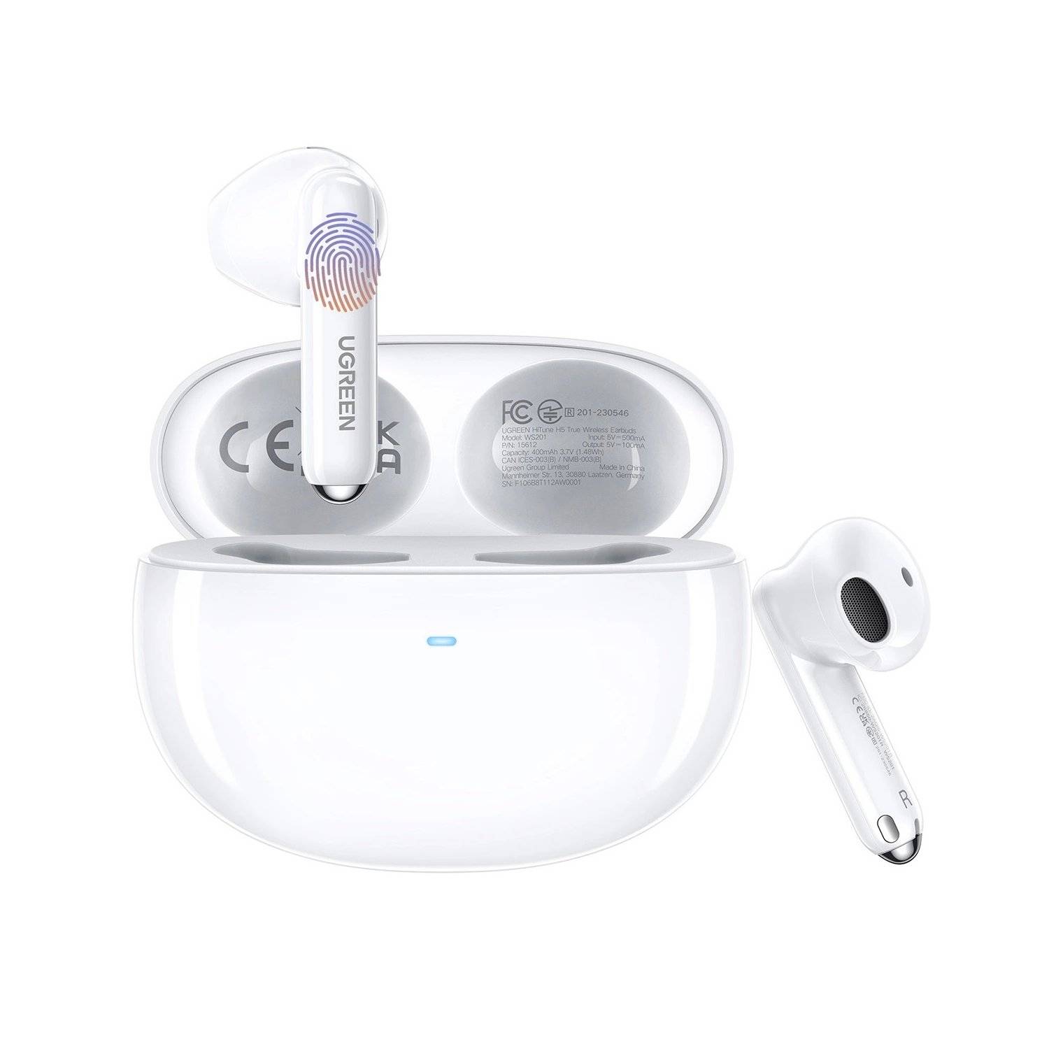 Cuffie intrauricolari - Cuffie wireless HiTune H5 WS201 TWS - bianche-1