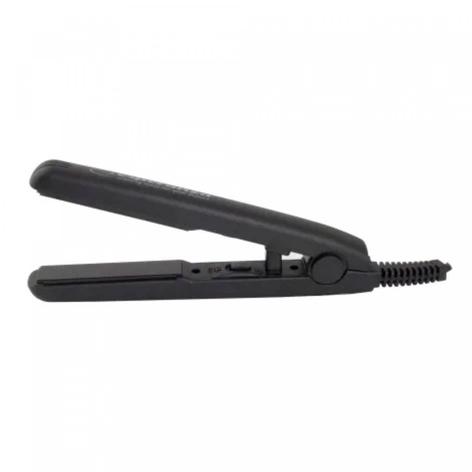 Piastra per capelli nera da 22 W con cavo da 1,8 m, dispositivo per acconciature, piastre in ceramica-1
