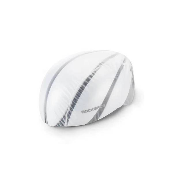 Copertura antipioggia bianca per caschi da bicicletta - plastica - bianca