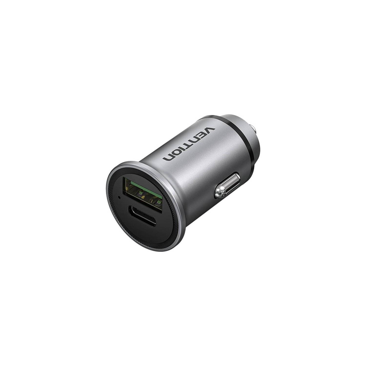 Caricabatteria da auto doppia porta 18/20 W USB-A, USB-C-2