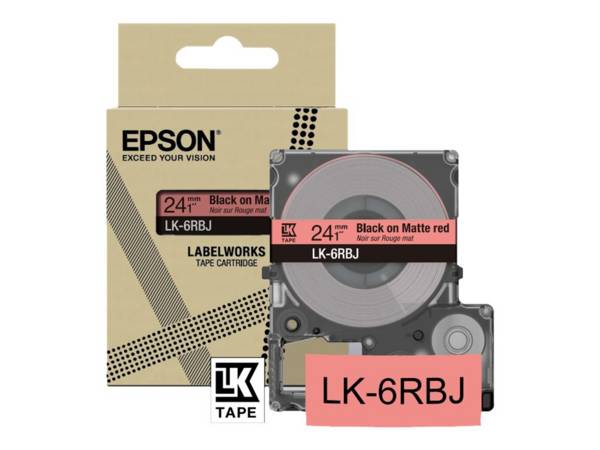 EPSON Band matt rot/schw. 24mm 8m