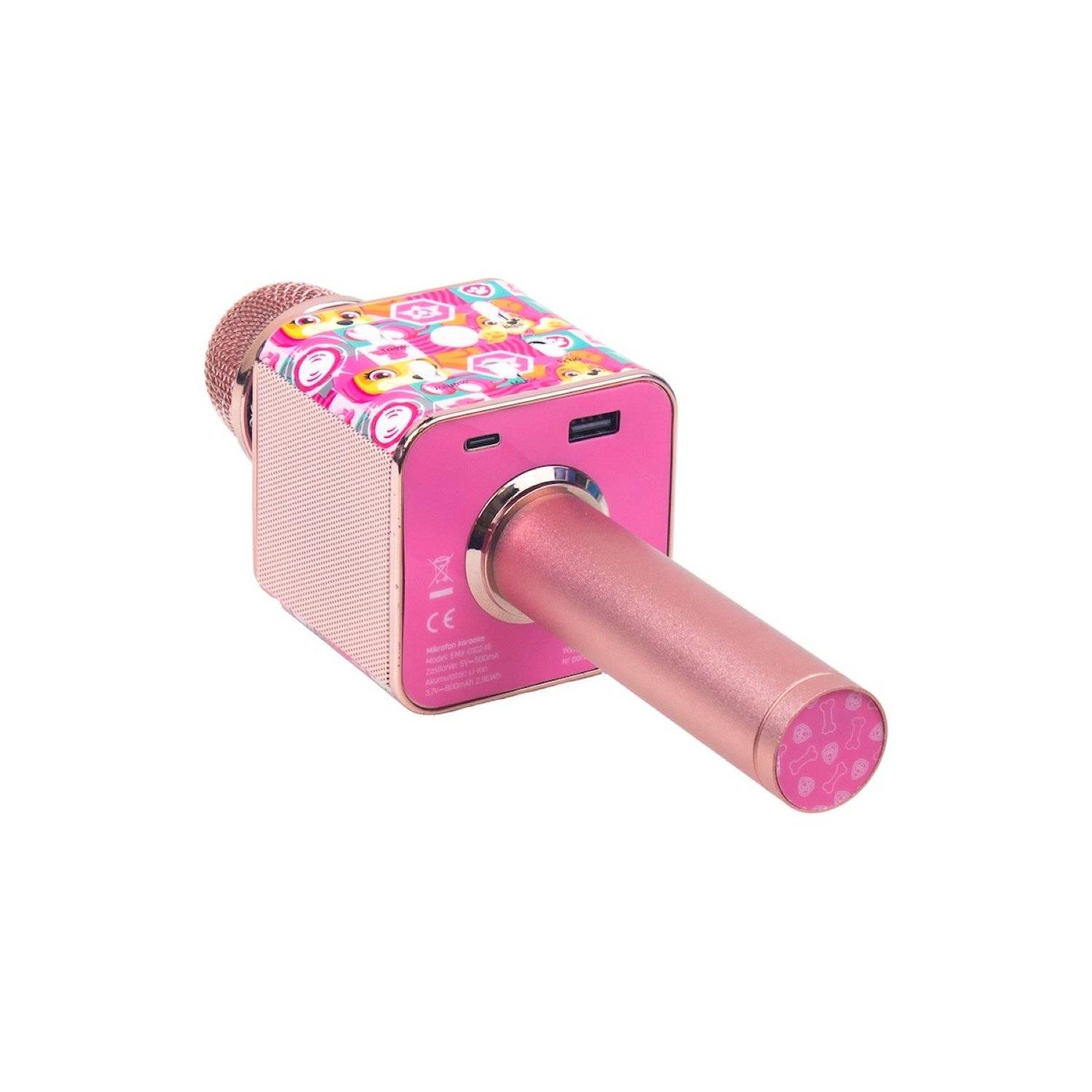 Microfono karaoke per bambini - microfono per i piccoli musicisti rosa-0
