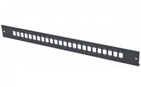 LWL Frontplatte unbestückt für LWL Spleißbox, 24 x LC Duplex (395420)-0