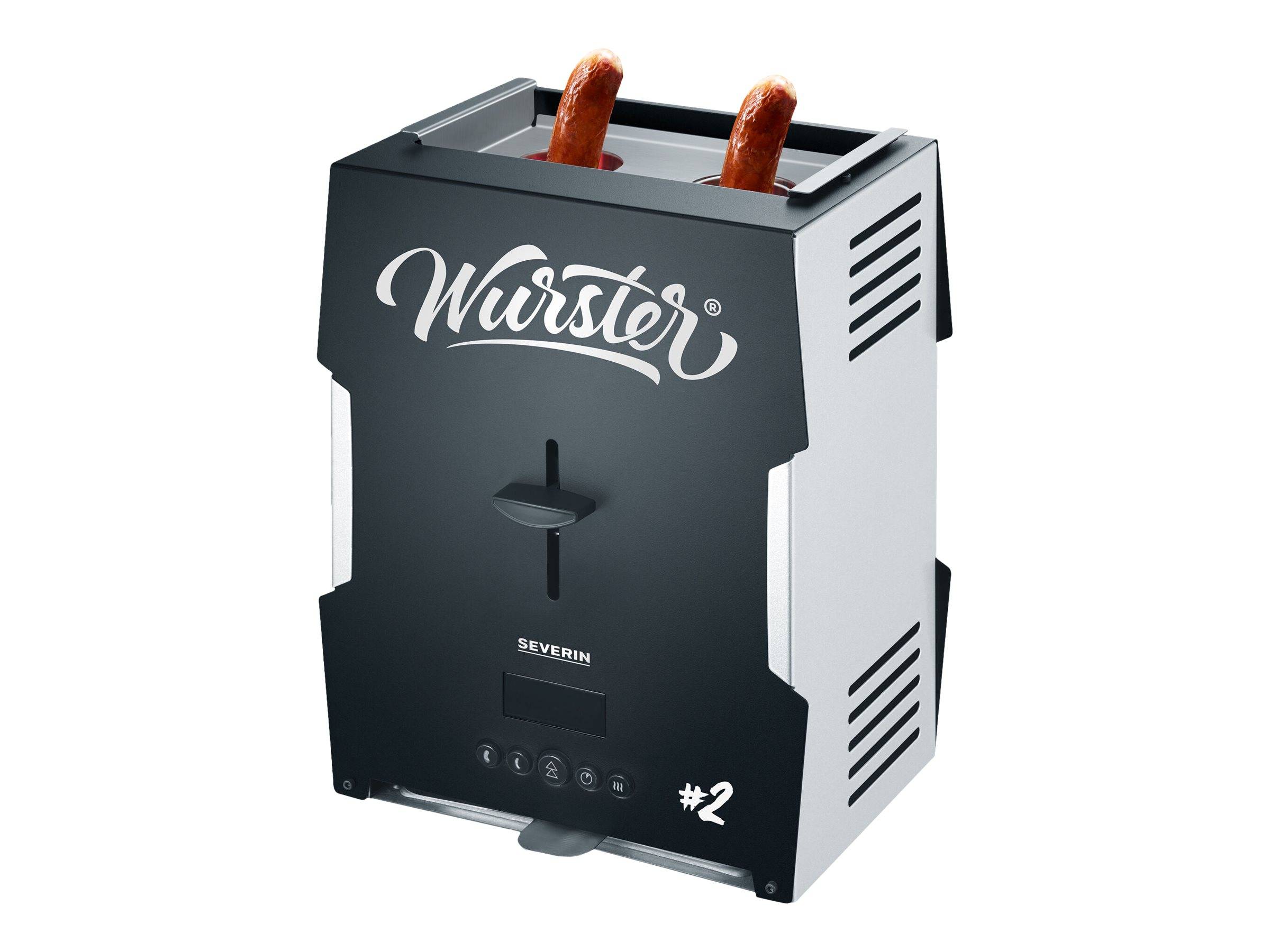 Severin Wurster WT 5005 - Nero - Grigio - LED - Pulsante - Striscia - 5 min - 2000 W - 220 - 240 V (5005)-0