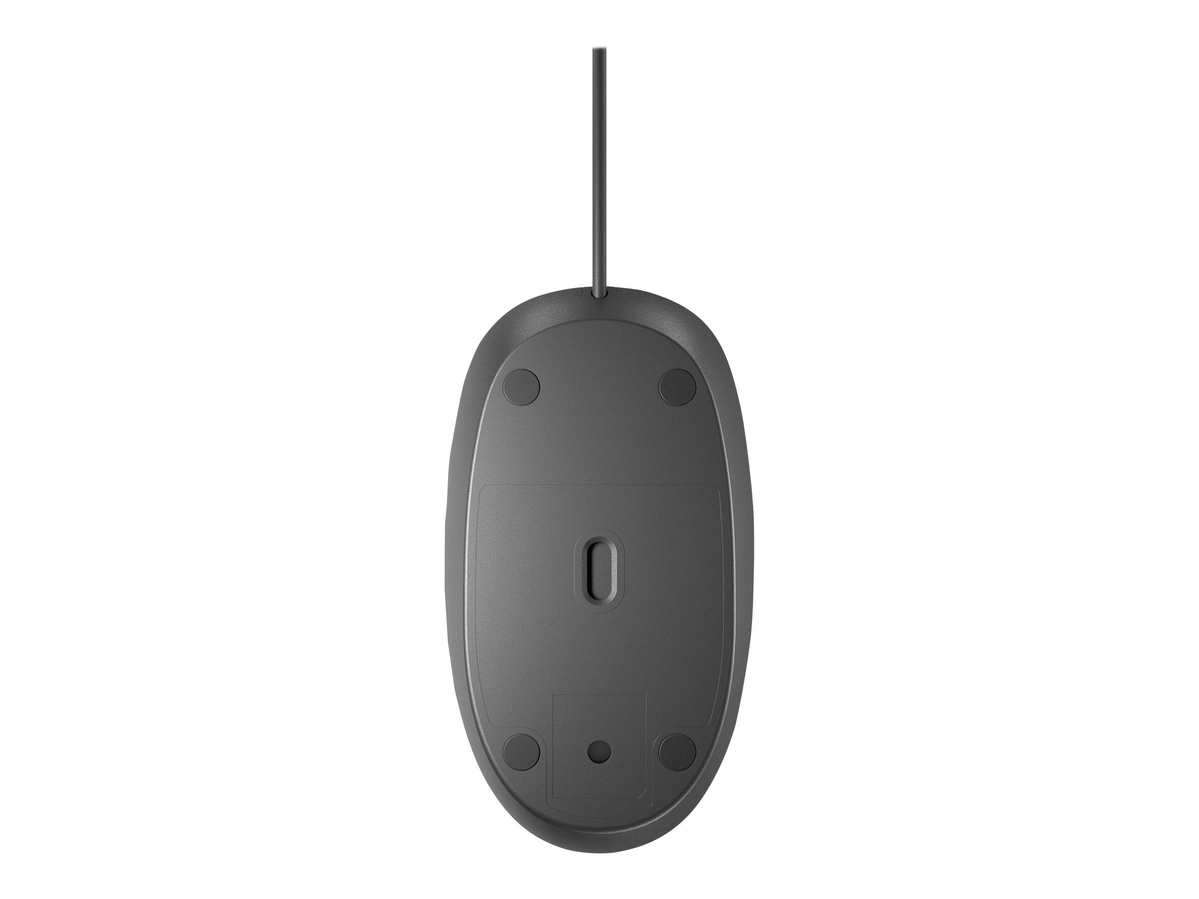 HP 125 - Maus - kabelgebunden - USB - Schwarz-2