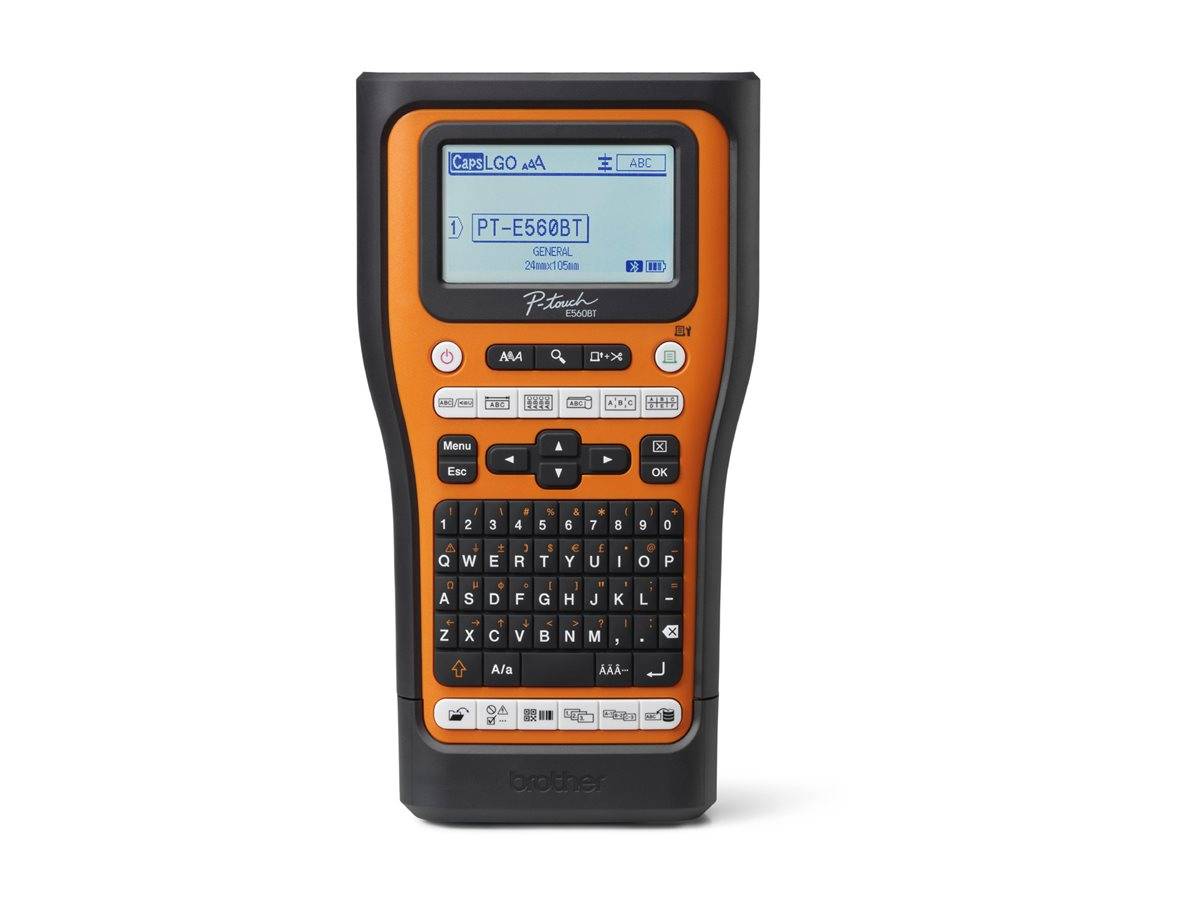 Brother PT-E560BTSP, QWERTZ, HSE/TZe, W?rme?bertragung, 180 x 180 DPI, 30 mm/sek, Verkabelt & Kabellos-1