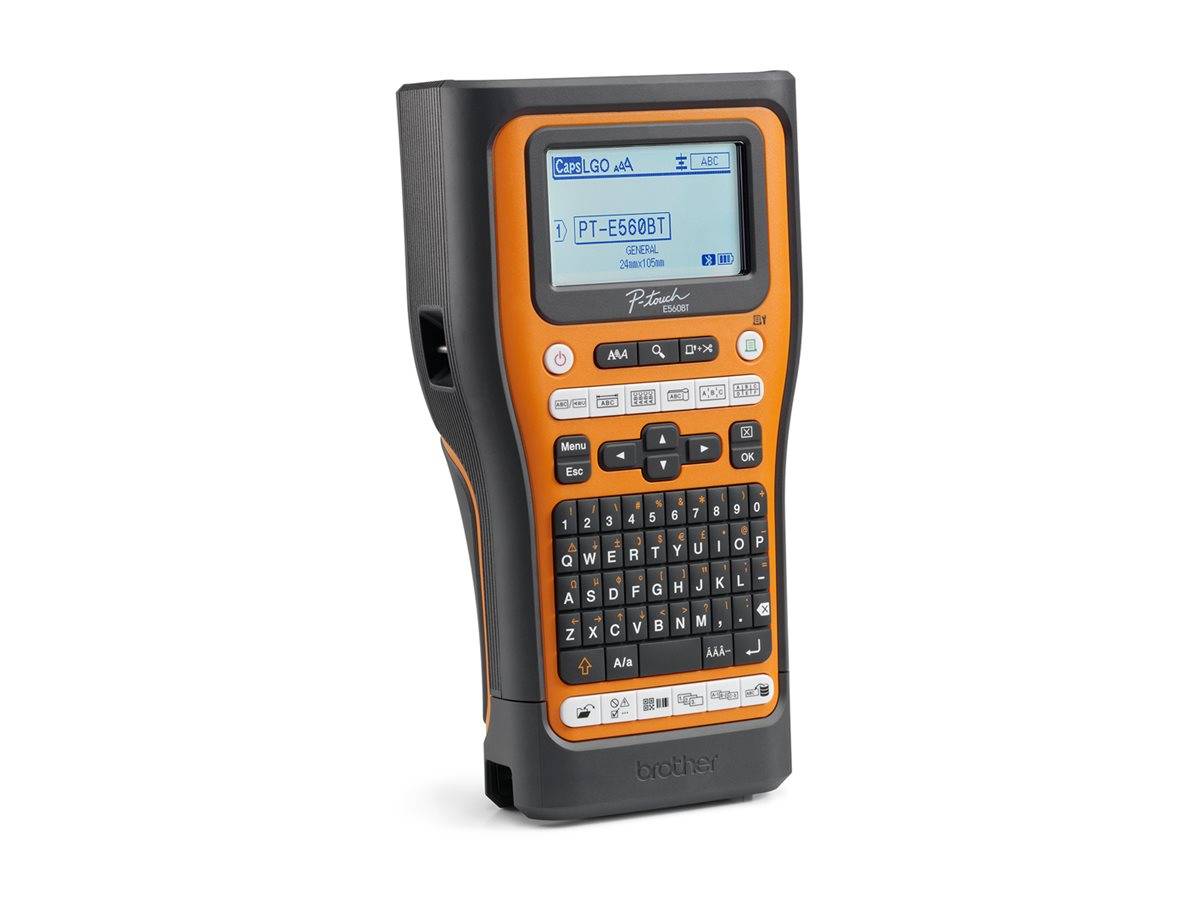 Brother PT-E560BTSP, QWERTZ, HSE/TZe, W?rme?bertragung, 180 x 180 DPI, 30 mm/sek, Verkabelt & Kabellos-2