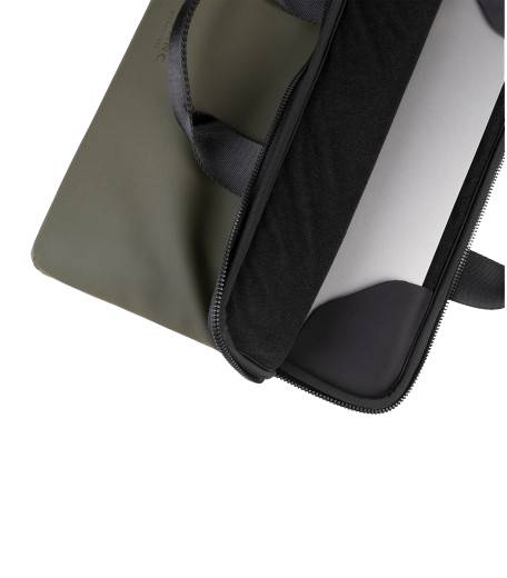 BORSA PER NOTEBOOK 15.6" GOMMO SLIM VERDE MILITARE-1