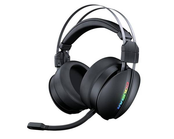Coungar Omnes Cuffie da gioco wireless essenziali con microfono rimovibile - autonomia fino a 20H - illuminazione RGB -