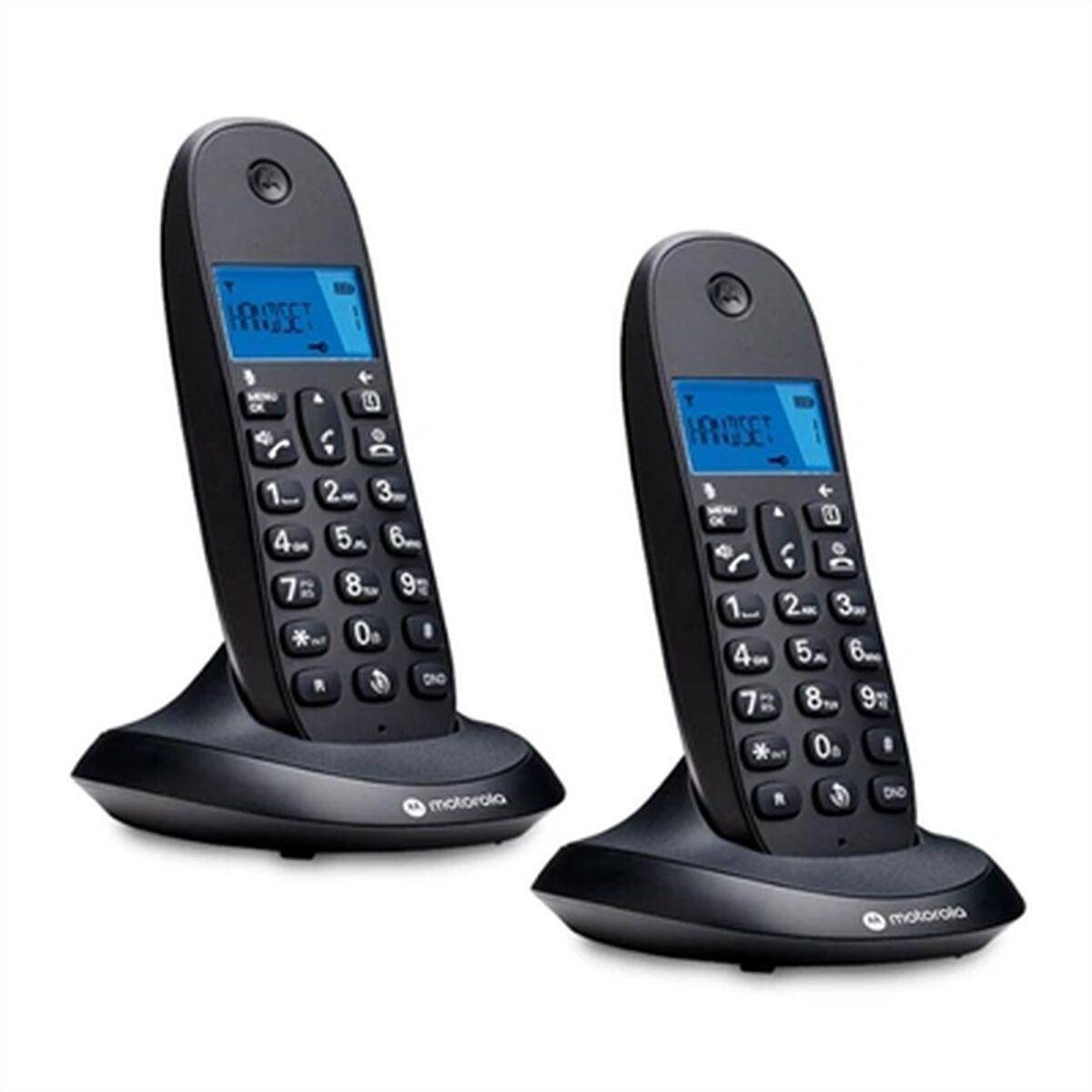 Telefono MOTOROLA C1002 CB+ DECT Nero Duo-0