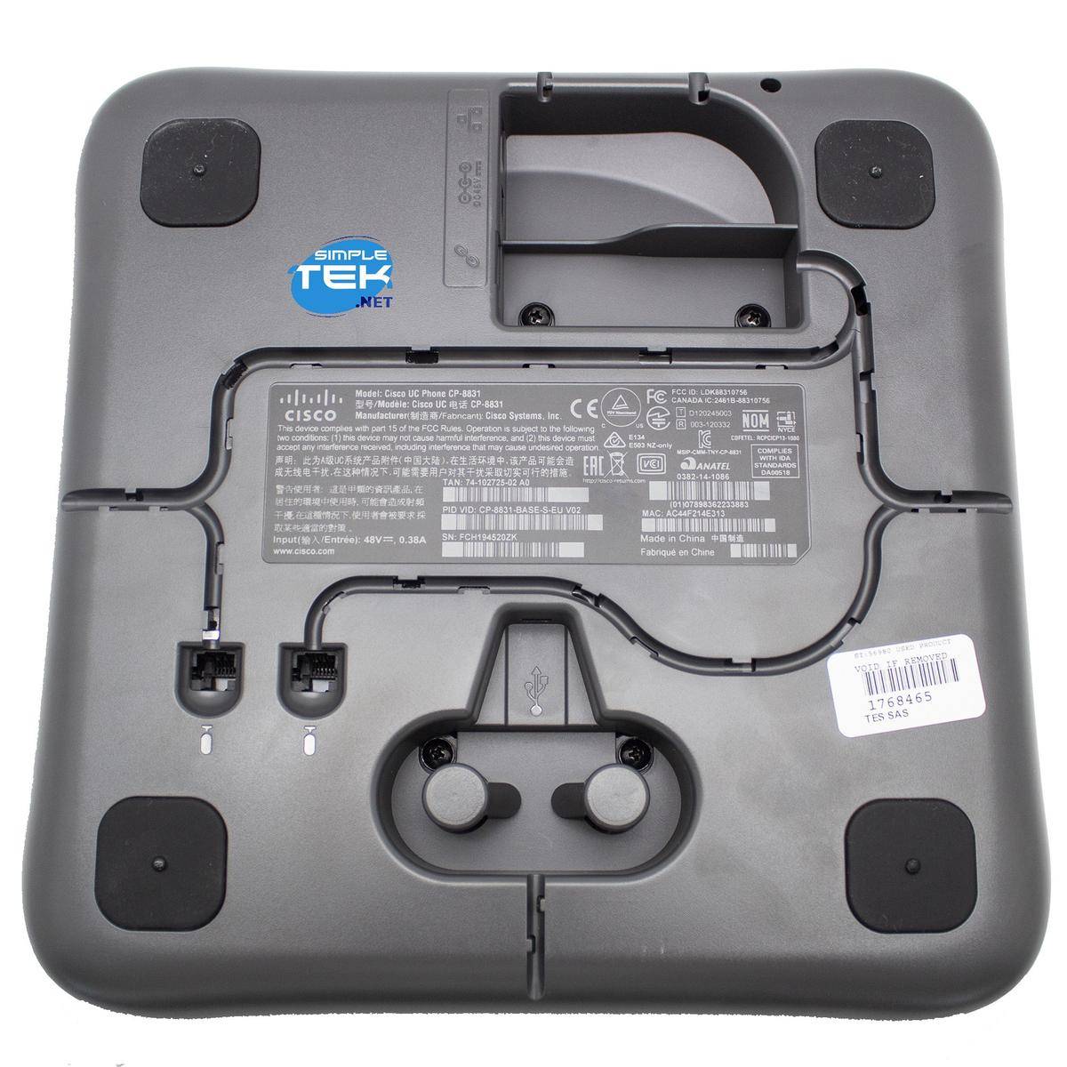 Cisco Cp-8831 8831 74-102725-02 Telefono Ip Voip Poe Conferenza Altoparlante-3