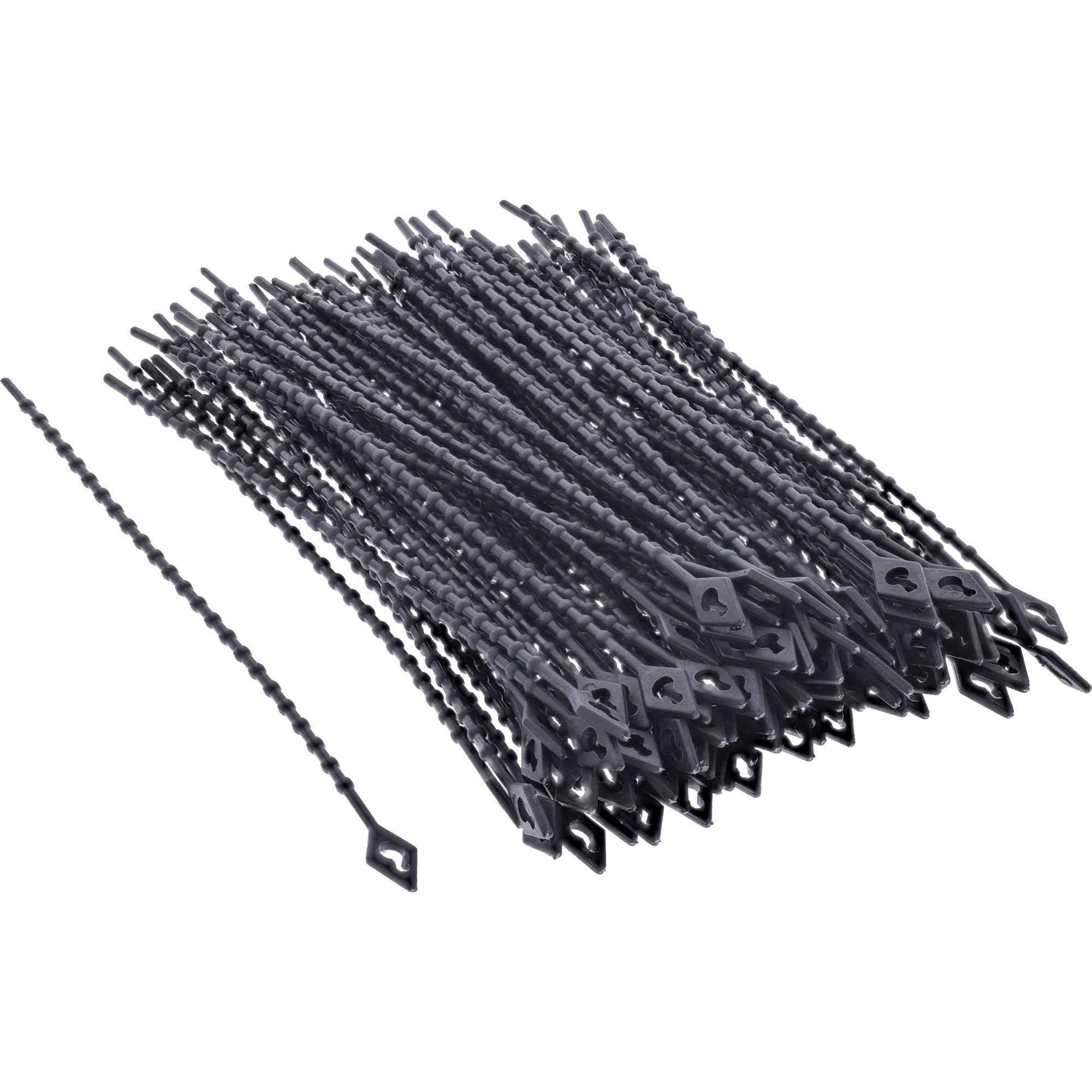Fascette fermacavi InLine fascette sferiche nere - lunghezza 100 mm - 100 pezzi-0