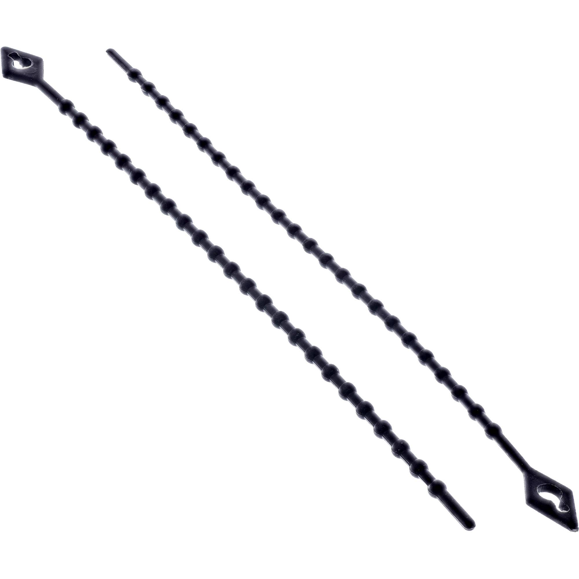 Fascette fermacavi InLine fascette sferiche nere - lunghezza 100 mm - 100 pezzi-1