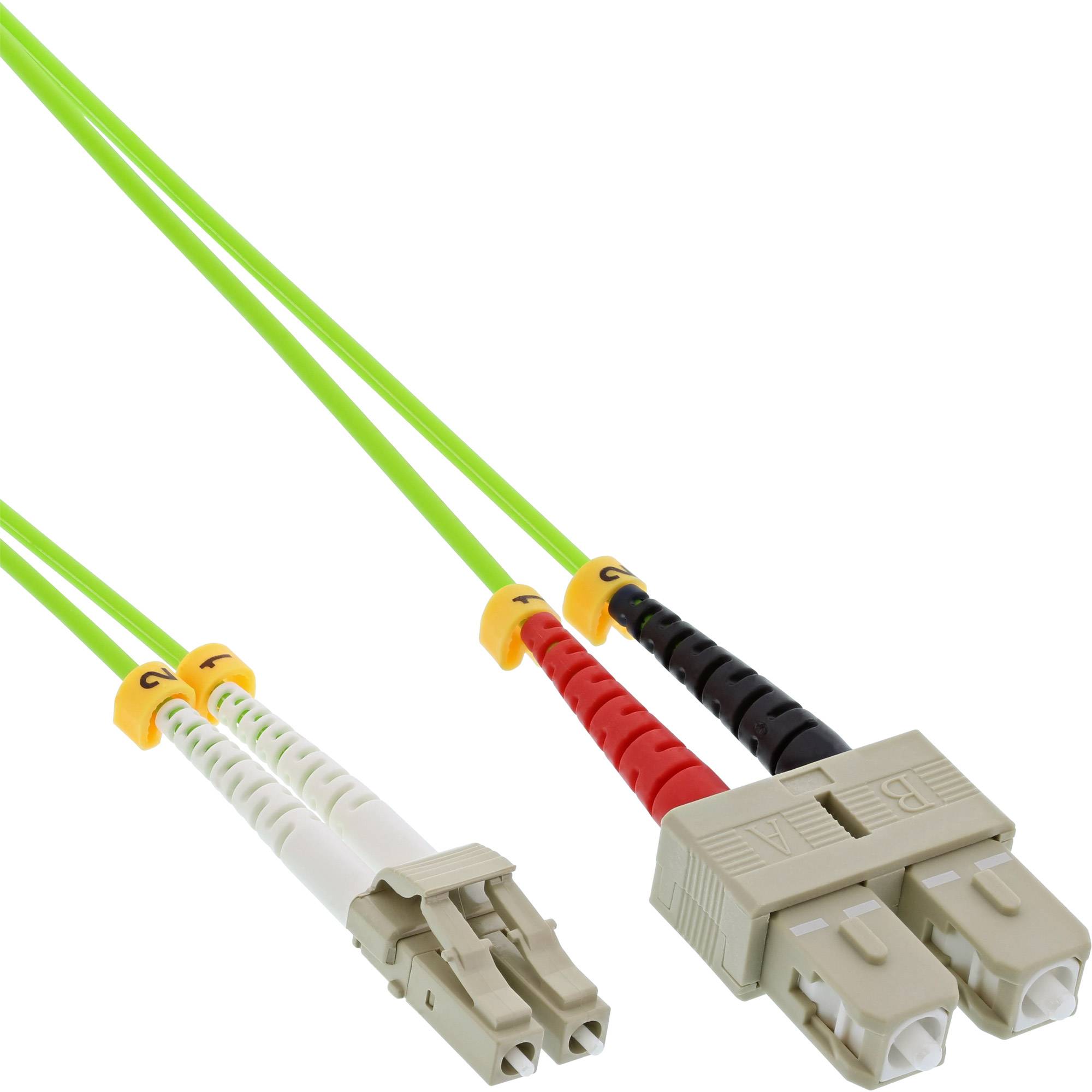InLine LWL Duplex Kabel - LC/SC - 50/125µm - OM5 - 20m-0