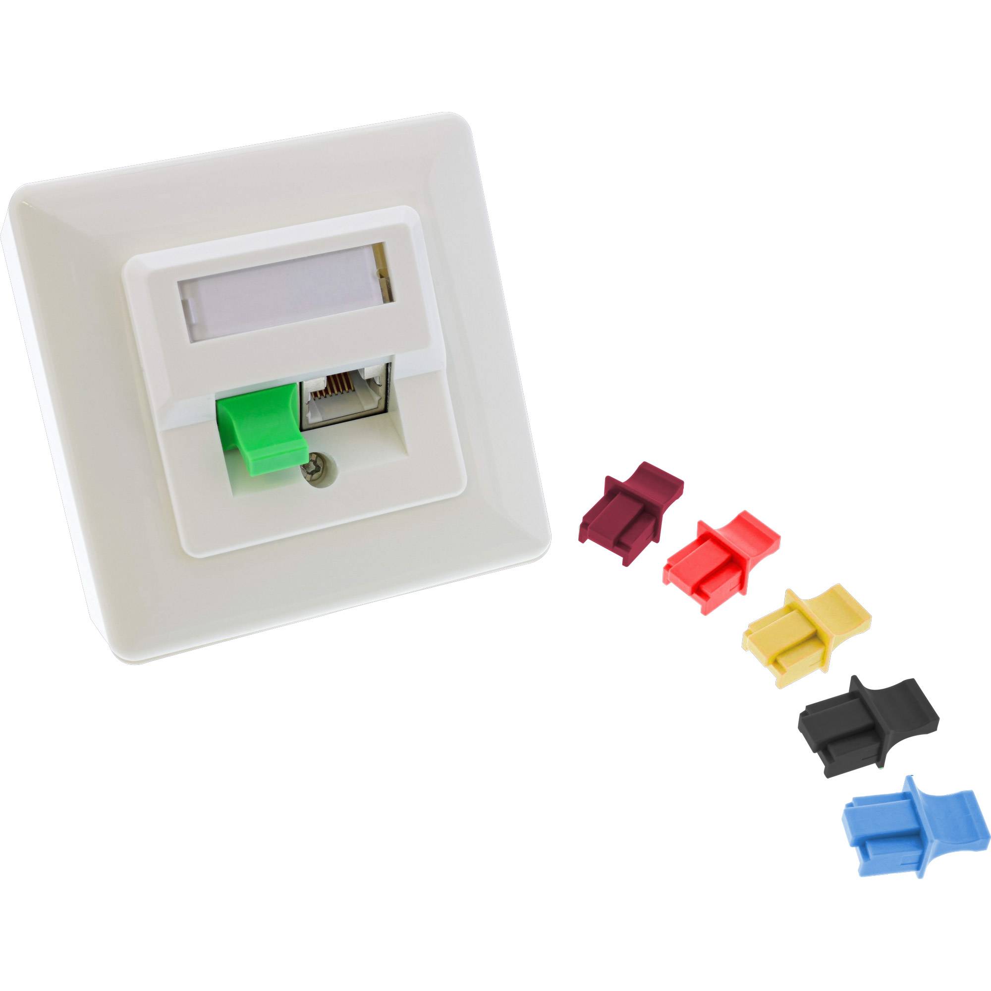 INLINE - Protezione antipolvere per presa RJ-45 - Giallo (confezione da 10)-0