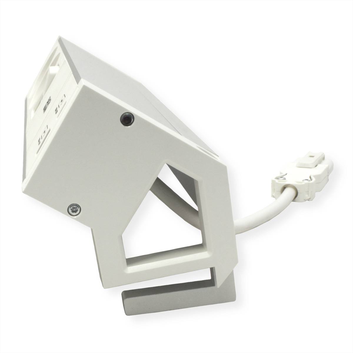 BACHMANN DESK2 ALU WHITE 2xUTE 1xUSB A/C 22W 1xinterruttore 0,2m-3
