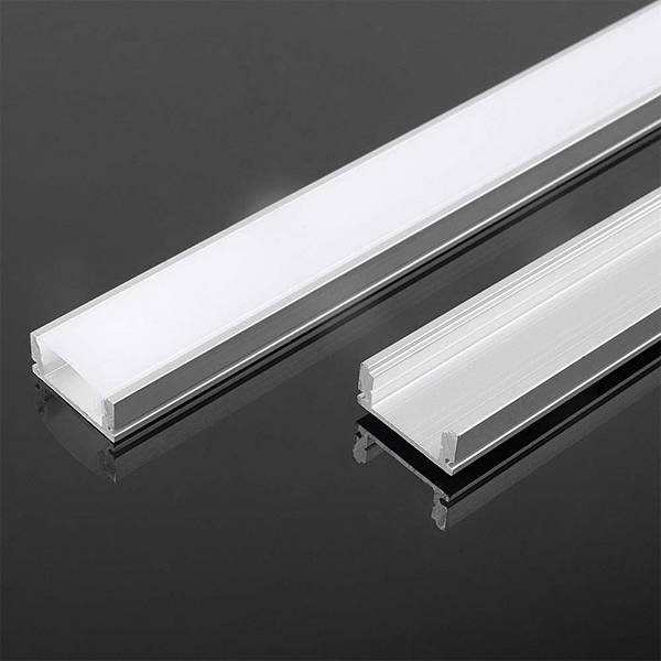 V-TAC Profilo Lineare Strip LED L:15.7mm Silver/Copertura Opaca 2000x17.6x6.9mm