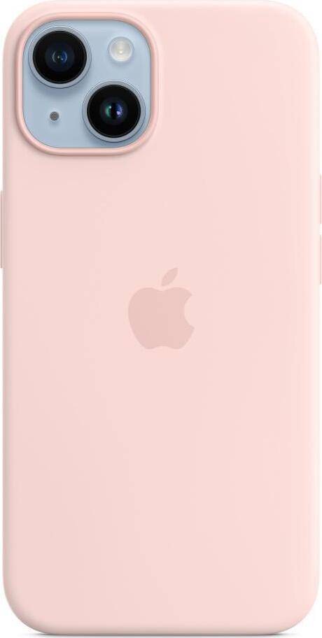 Custodia in silicone Apple con MagSafe per Apple iPhone 14, rosa lime-0
