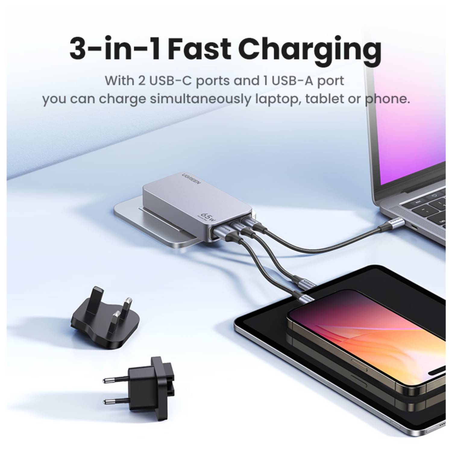 Ugreen Nexode Pro 65W GaN Travel Charger Interno-1