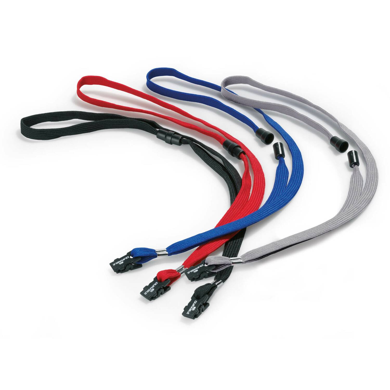 Cordoncino per Portabadge Durable - 44 cm - 8119-01 (Nero Conf. 10)-2