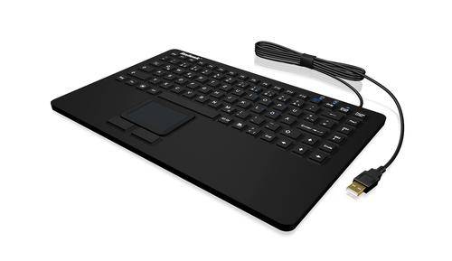 KeySonic KSK-5230 IN - USB - QWERTZ - verkabelt - Schwarz - Weiß - Silikon - IP68 (KSK-5230 IN)-0