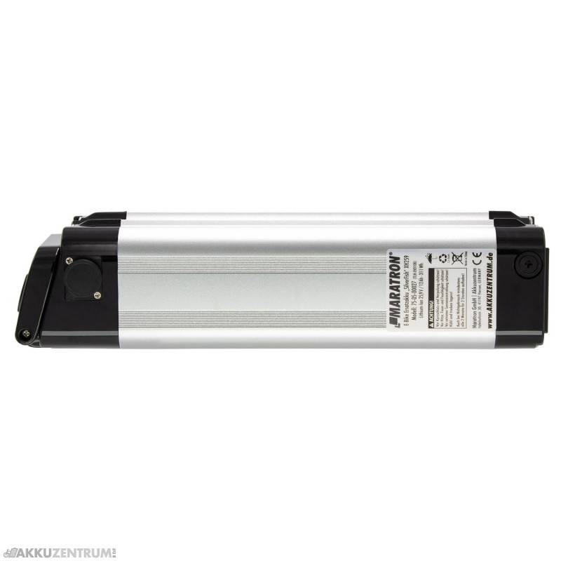 Batteria per bici elettrica Maratron "Silver Fish" XH259 - 25,9 V / 12 Ah - argento - tubo sella-2