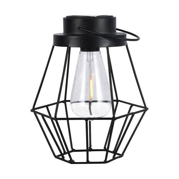 V-TAC Lampada LED Solare da Terra 0.5W Ricaricabile + Maniglia Nera 3000K IP44