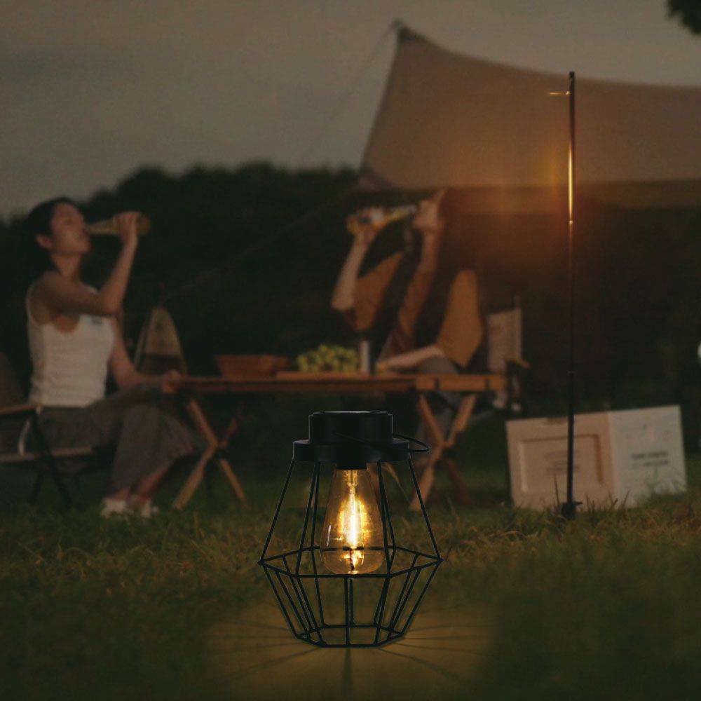V-TAC Lampada LED Solare da Terra 0.5W Ricaricabile + Maniglia Nera 3000K IP44-1