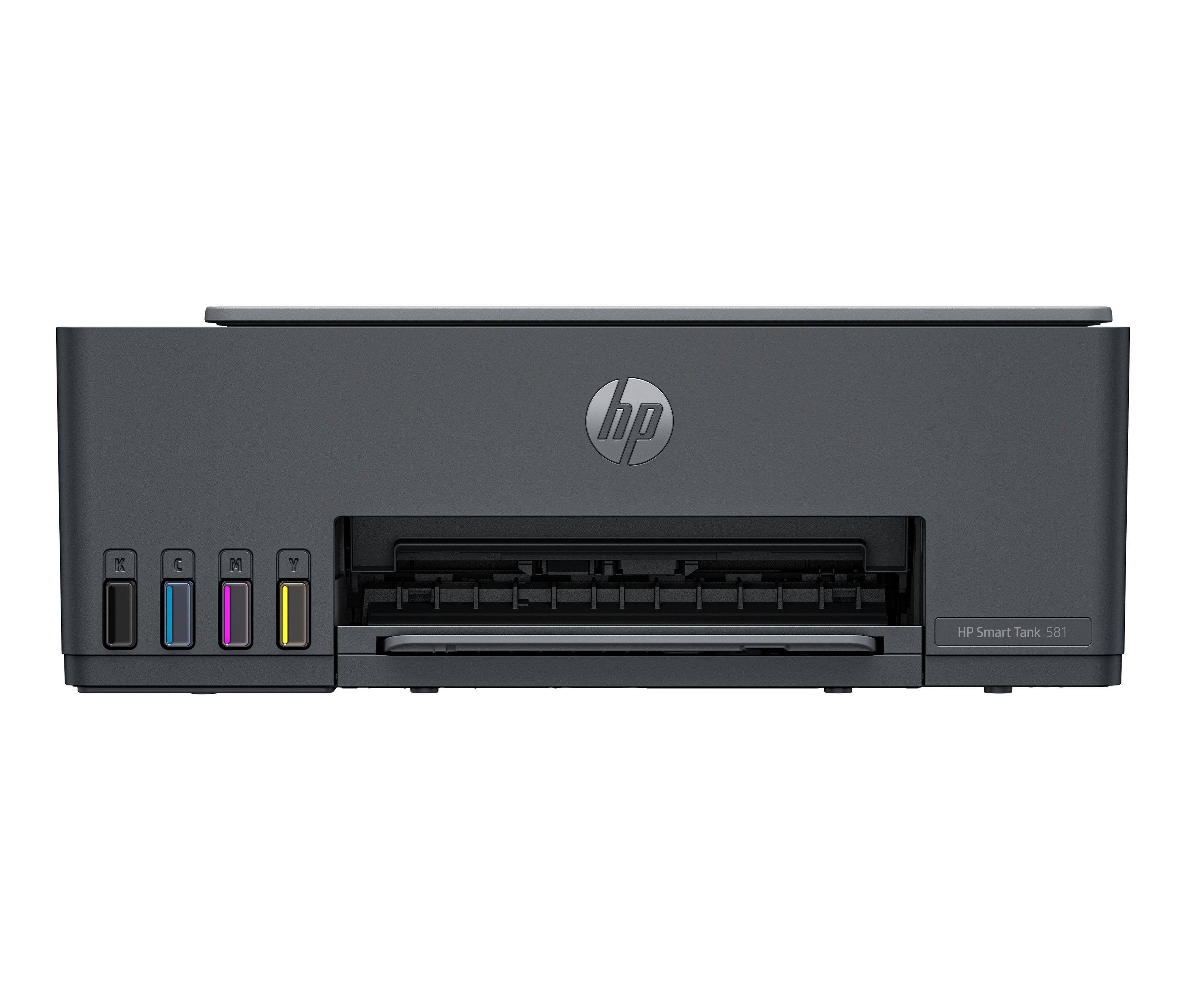 HP Smart Tank 581 All-in-One Printer, Home and home office, Print, copy, scan, Wireless; High-volume printer tank; Print-0
