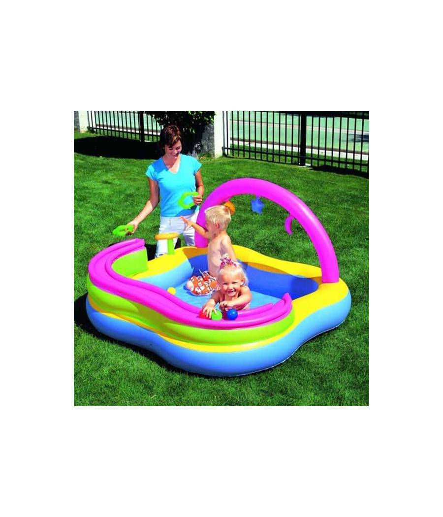 Piscina Gonfiabile Play Center Bambini Con Giochi 159 X 159 X 89 Cm Vinile --0