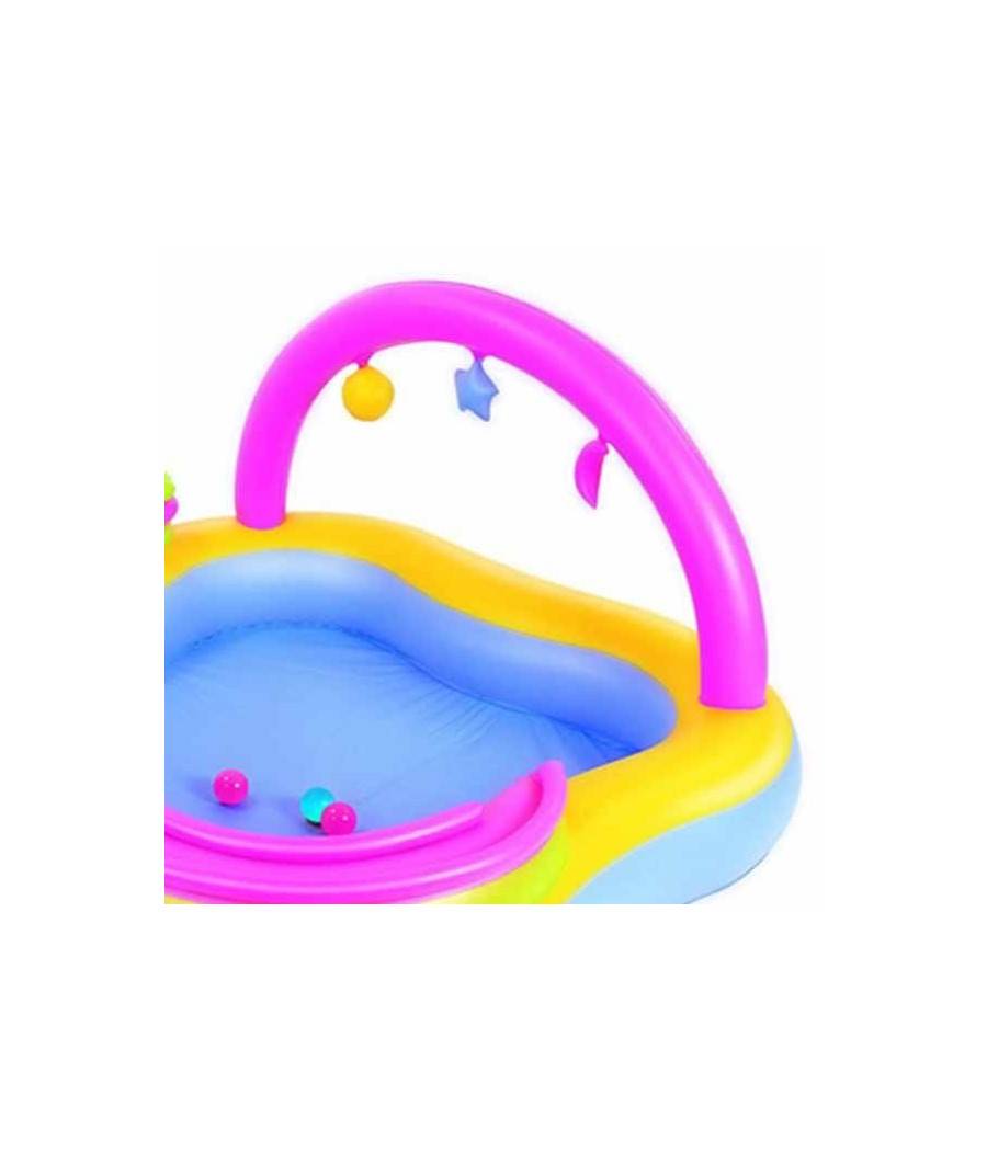 Piscina Gonfiabile Play Center Bambini Con Giochi 159 X 159 X 89 Cm Vinile --3