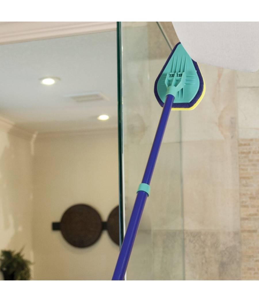 Spazzola Pulisci Piastrelle Finestre Bagni Allungabile 3 In 1 Clean Reach --3