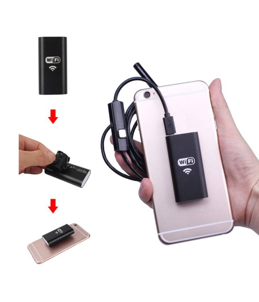 Telecamera Endoscopica Per Ispezione Wifi Per Smartphone 6 Led Mt Ip67 - -5 mt --3