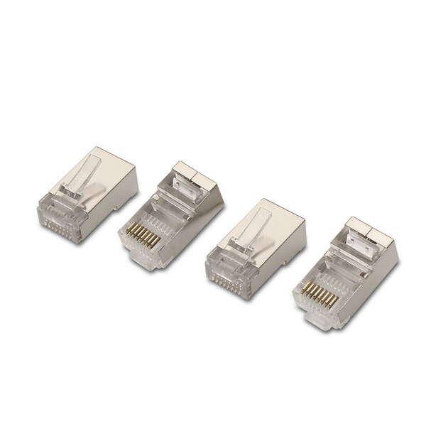 AISENS A139-0298 cavo di collegamento RJ-45 Acciaio inossidabile, Trasparente-0